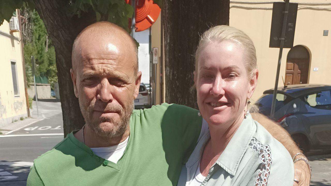 Gionata Lucarelli con la compagna