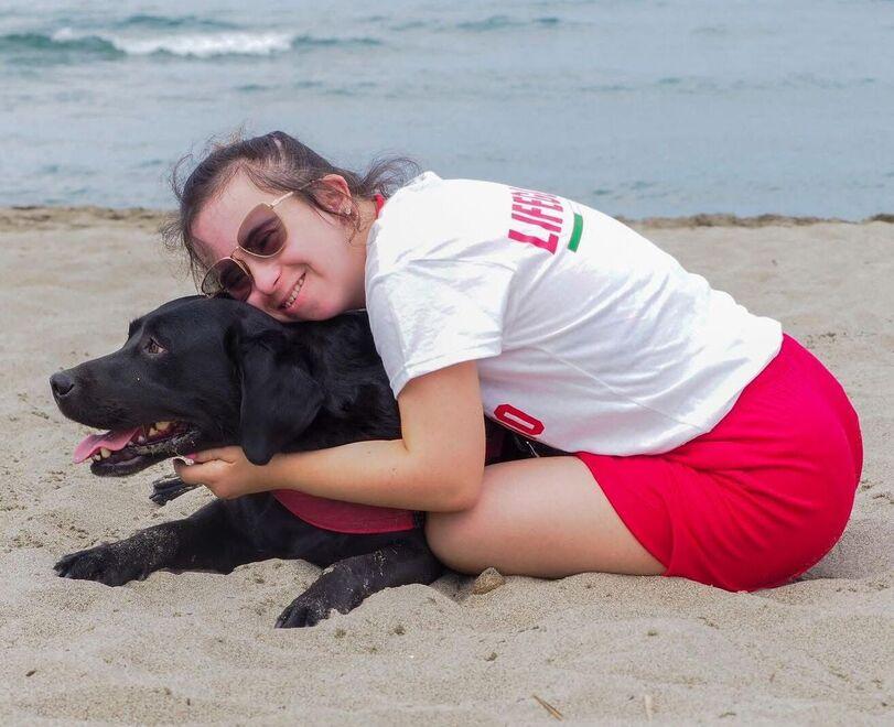 Una bella foto di Irene e Tini sulla spiaggia (foto di Barbara Cardini)