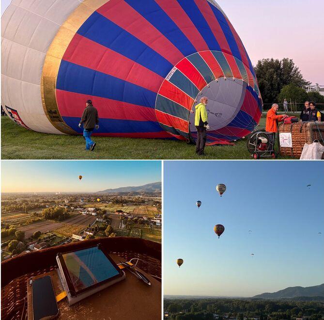 Il cielo in festa sopra Capannori con la magia delle mongolfiere