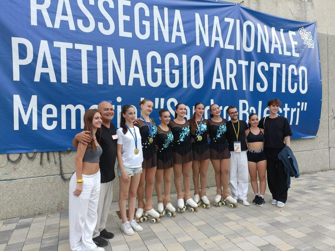 Pattinaggio artistico, grandi risultati a Misano per la squadra di Bondeno