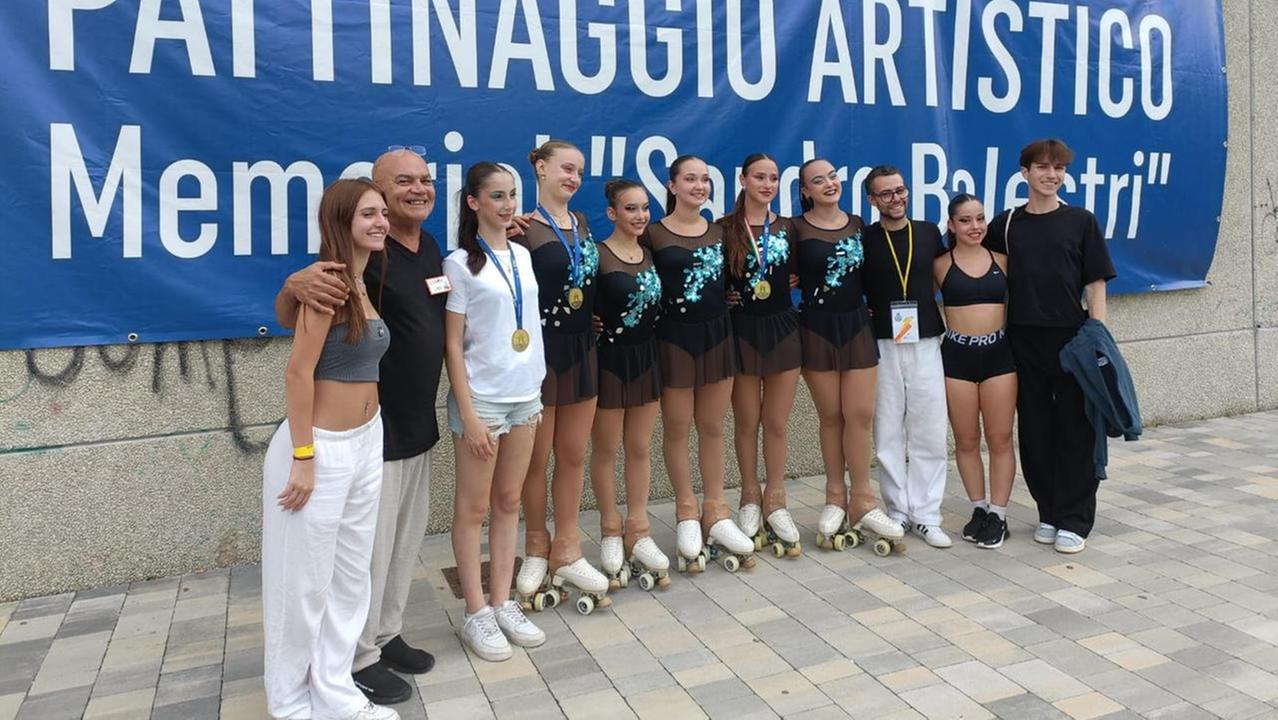 Pattinaggio artistico, grandi risultati a Misano per la squadra di Bondeno