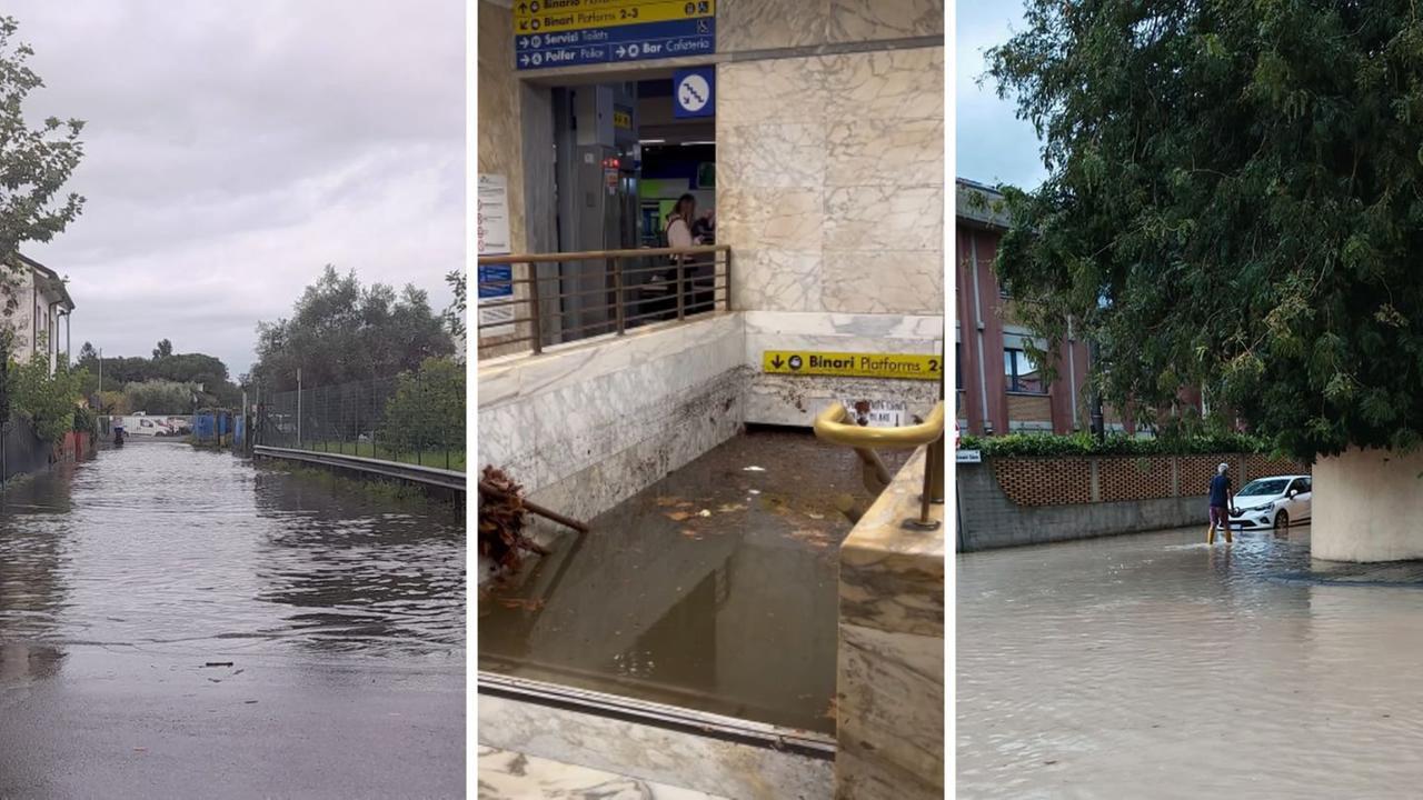 Gli allagamenti tra Massa e Carrara