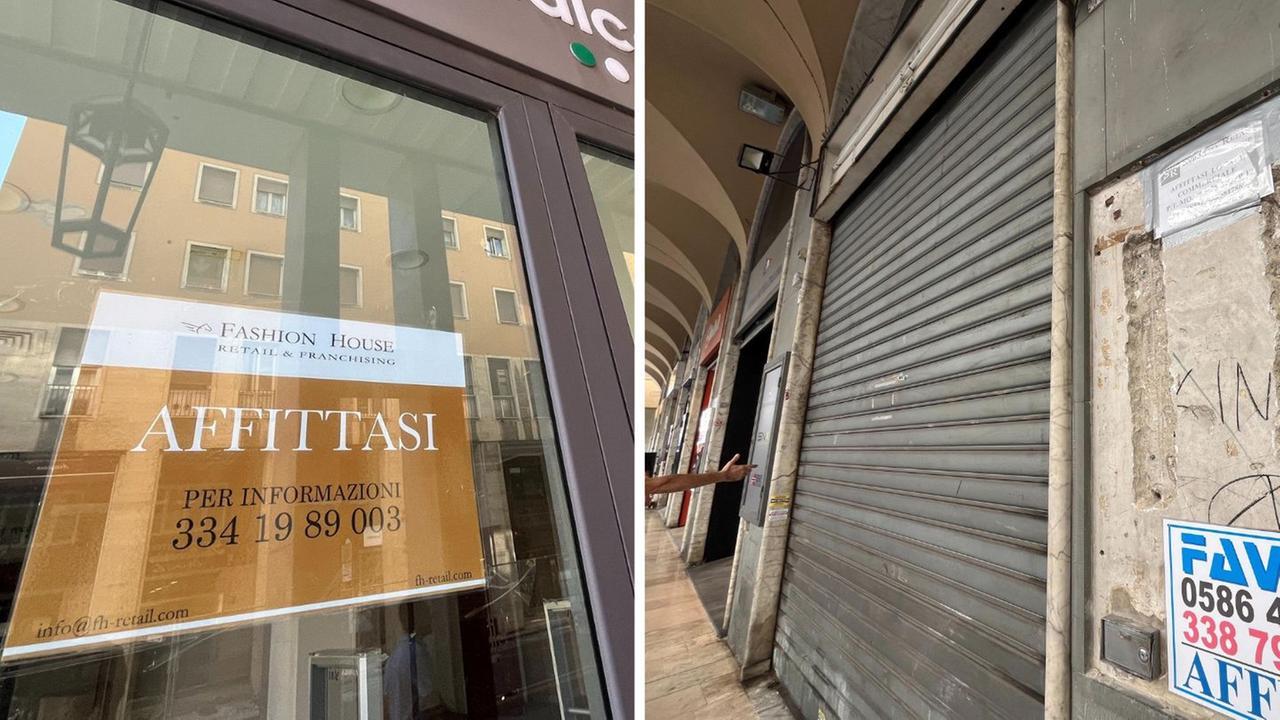 Fondi chiusi in via Grande a Livorno