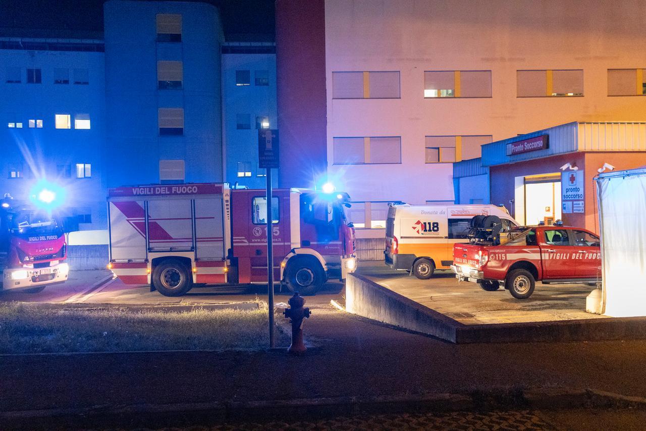 
	L'intervento dei vigili del fuoco all'ospedale di Sassuolo

