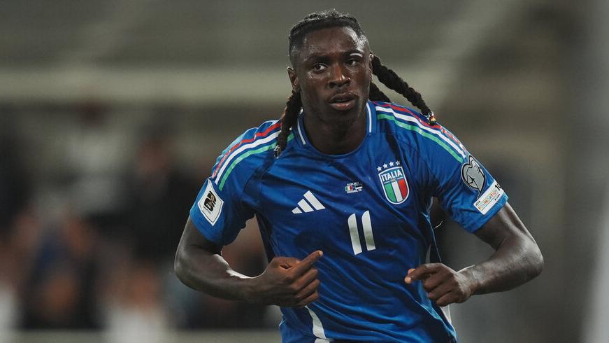 Kean in maglia azzurra