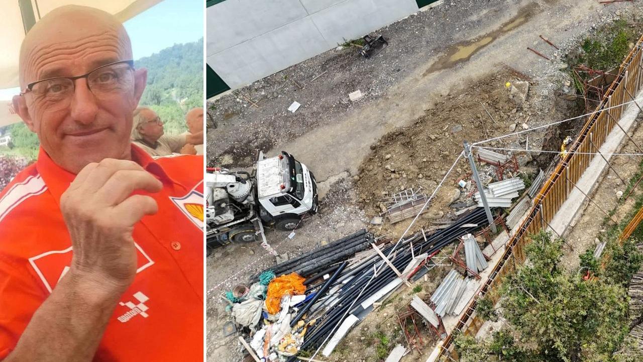 Tiziano Bonacorsi e il luogo della tragedia (foto di Luigi Esposito)