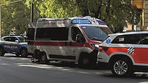 L'intervento del 118 e della polizia