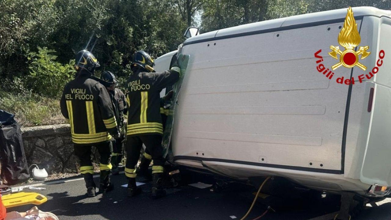 L'intervento dei vigili del fuoco