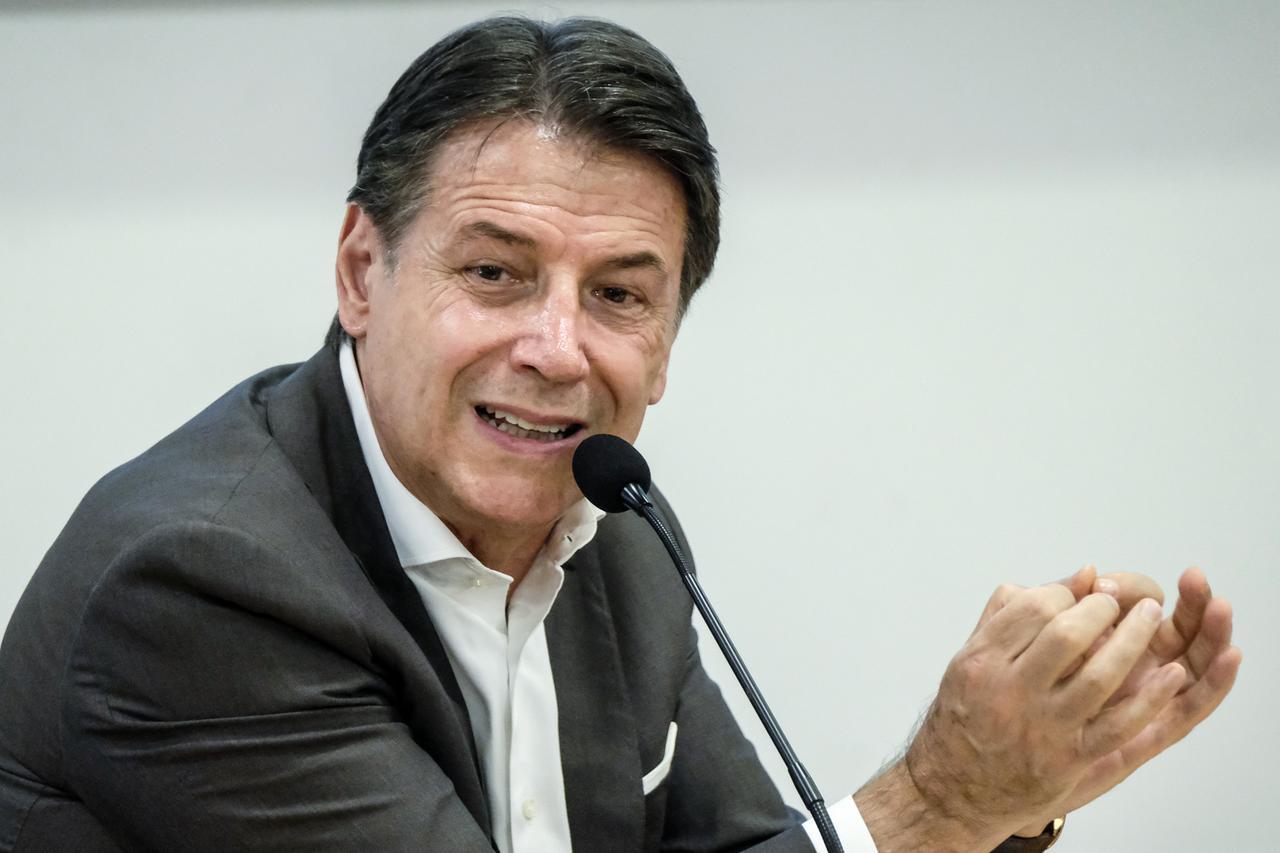 Giuseppe Conte e Dario Franceschini alla Festa dell’Unità di Reggio Emilia