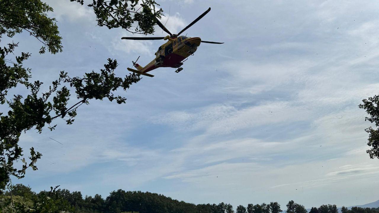 L'elisoccorso Pegaso sul posto