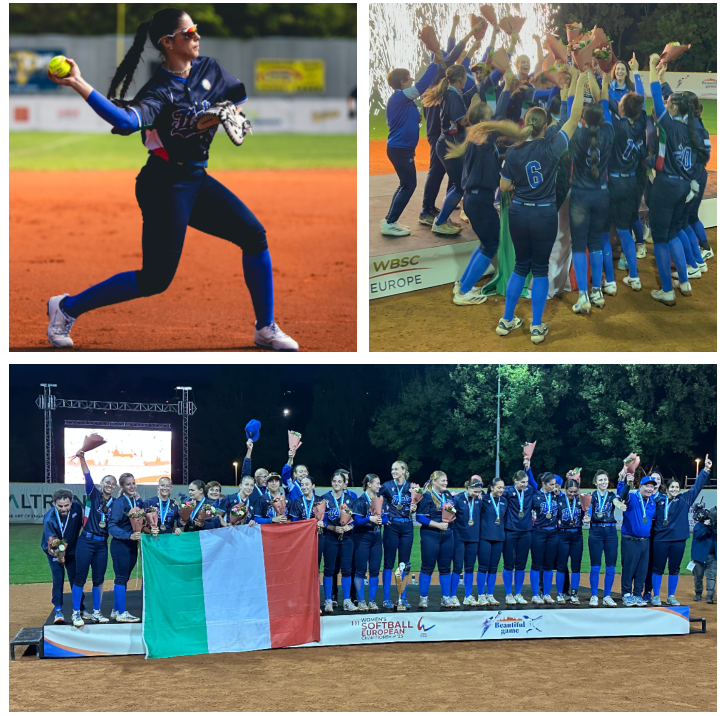 
	La modenese Erika Piancastelli in azzurro e il trionfo dell'Italia (Foto: Fibs)

