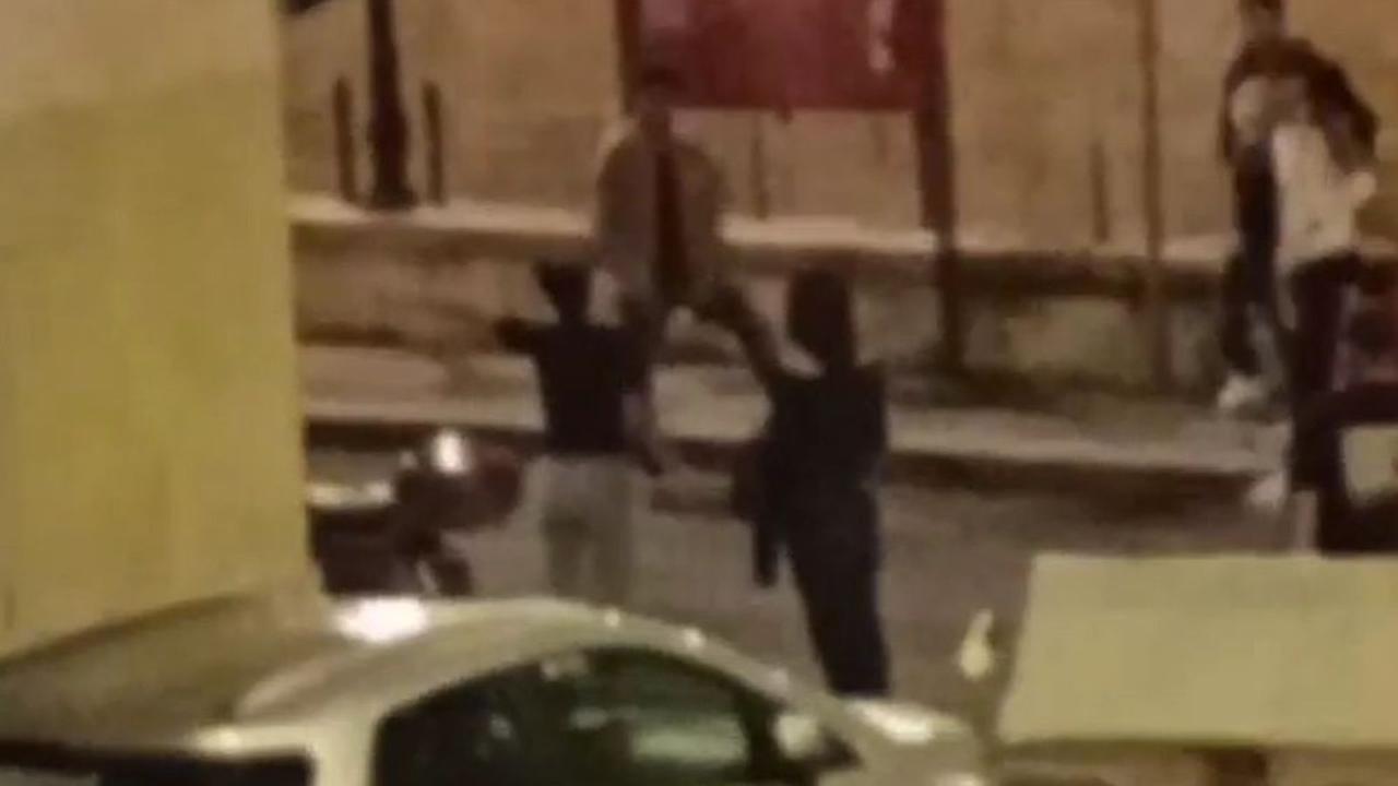 
	Il gruppo per strada in via Buontalenti

