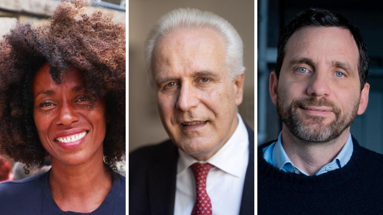 Da sx in ordine alfabetico Antonella Bundu, Eugenio Giani e Alessandro Tomasi