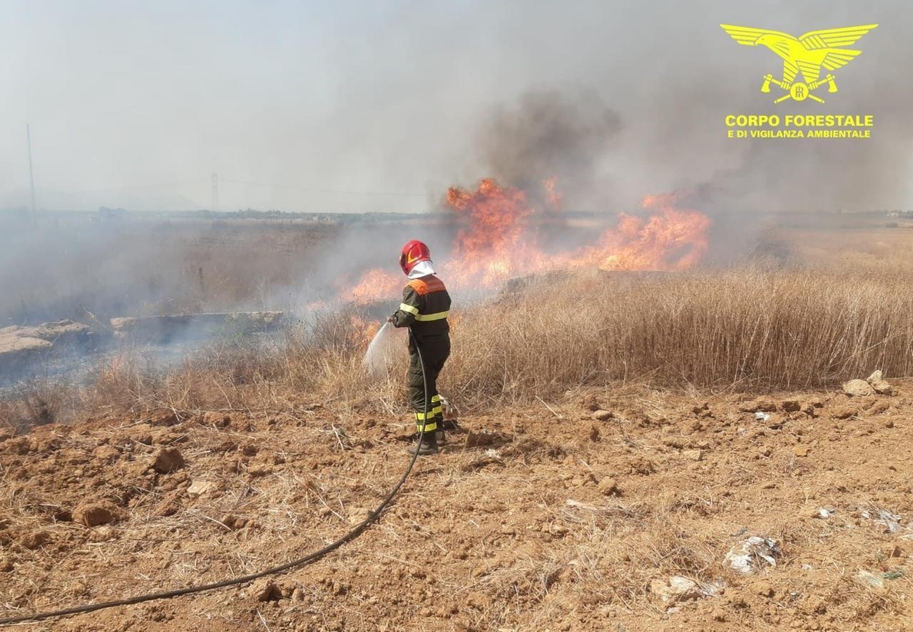 Giornata di fuoco in Sardegna con 16 incendi