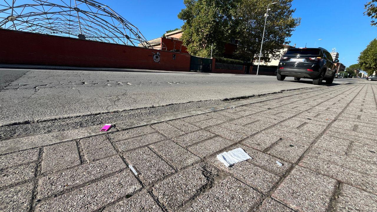 
	Via indipendenza a Pontedera, luogo della tragedia (foto Stick)

