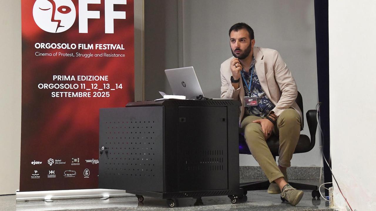 Il regista Antoni Cònzu (foto di Massimo Locci)