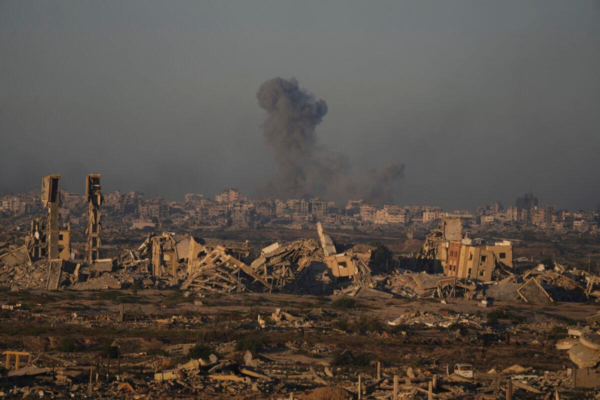 
	Macerie a Gaza (foto Lapresse)

