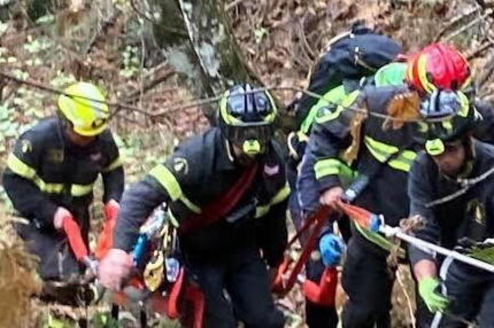 L'intervento dei vigili del fuoco