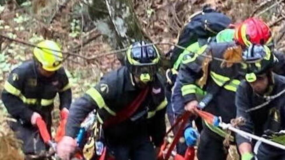 L'intervento dei vigili del fuoco