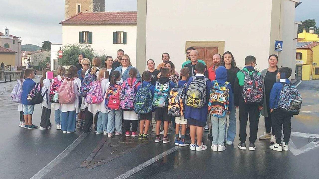 La protesta degli alunni