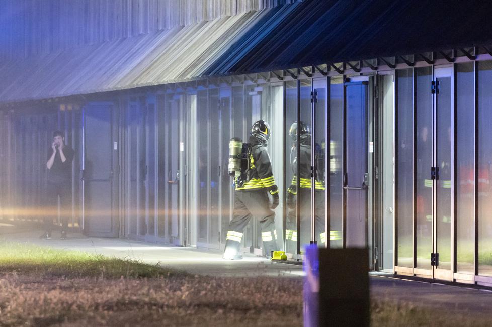 Macchinario a fuoco, allarme alla Berluti di Gaibanella
