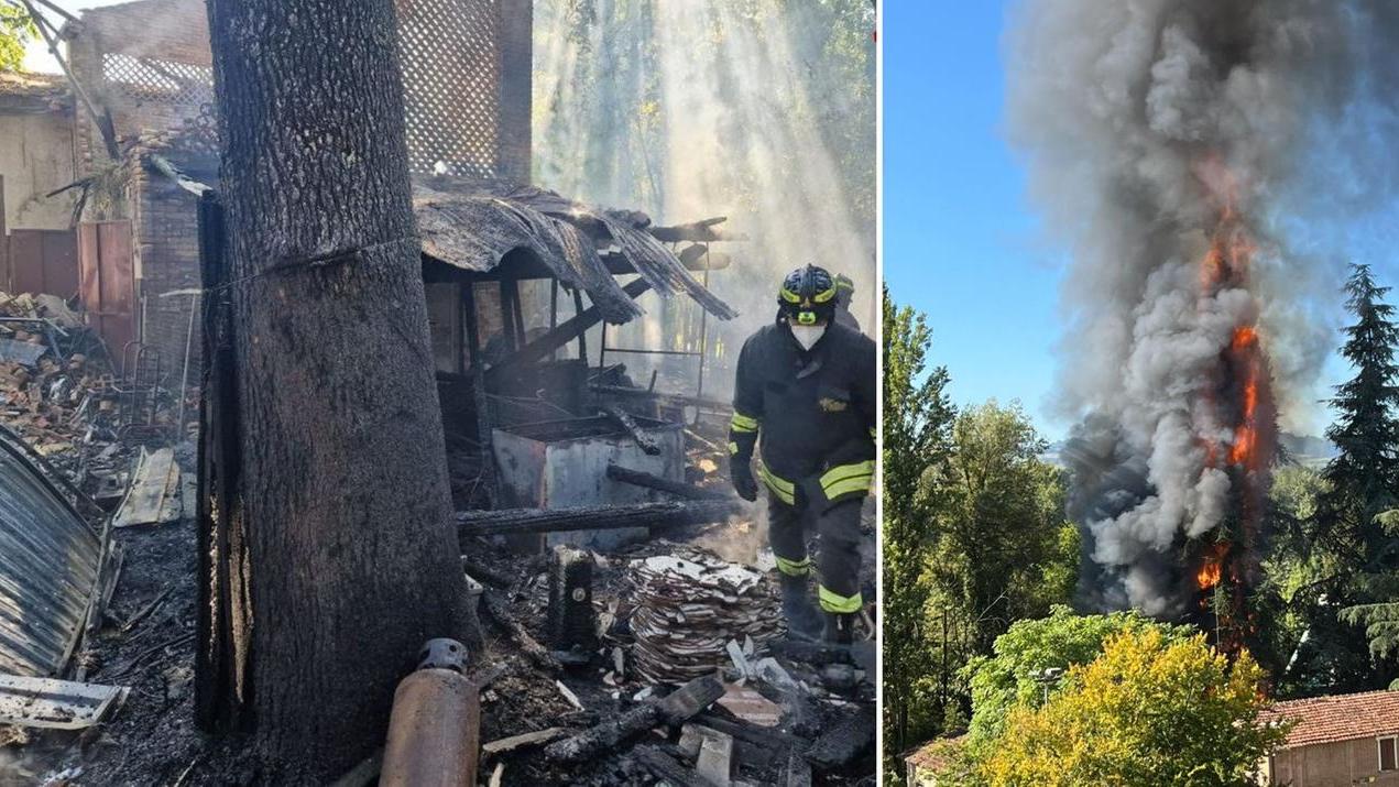 L'incendio a Vignola