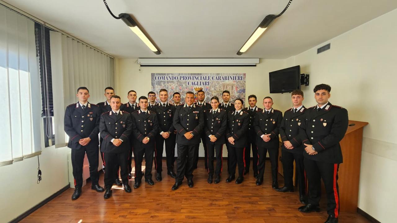 Al Comando provinciale carabinieri arrivano 16 marescialli allievi: «Anche al servizio delle comunità»