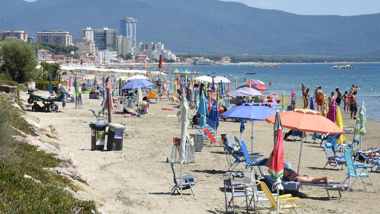 La spiaggia a Follonica