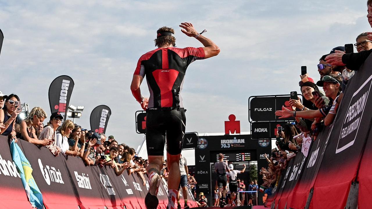 <em>Un momento della gara di Venezia <strong>(Credits: @CarlesIturbe / IRONMAN)</strong></em>