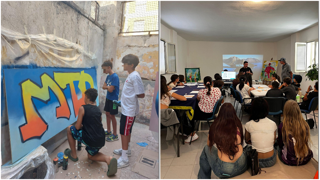 Street Art: adolescenti protagonisti di un’opera collettiva nel cuore di Olbia
