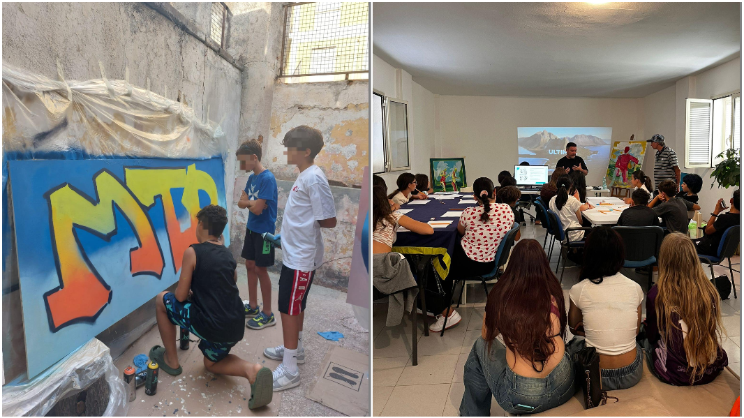 Street Art: adolescenti protagonisti di un’opera collettiva nel cuore di Olbia