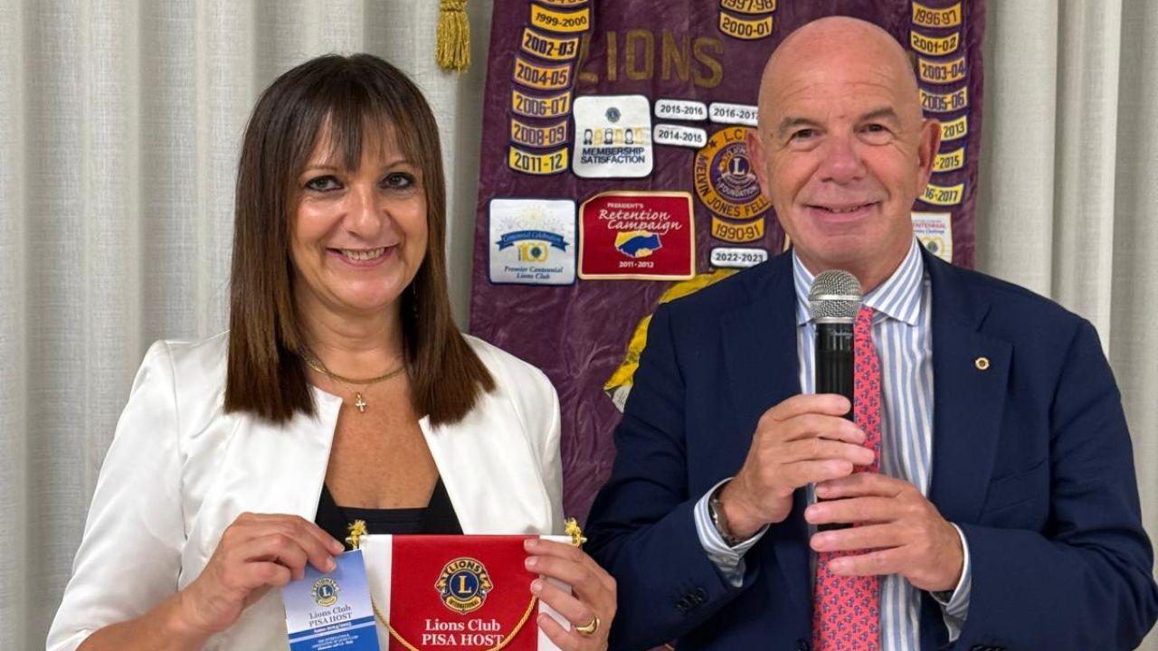 
	Il presidente Marzio Piselli con l'assessora Giovanna Bonanno

