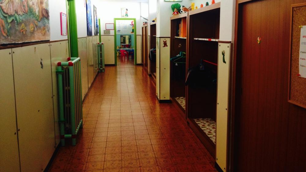Un corridoio della scuola paritaria Santa Maria Maddalena