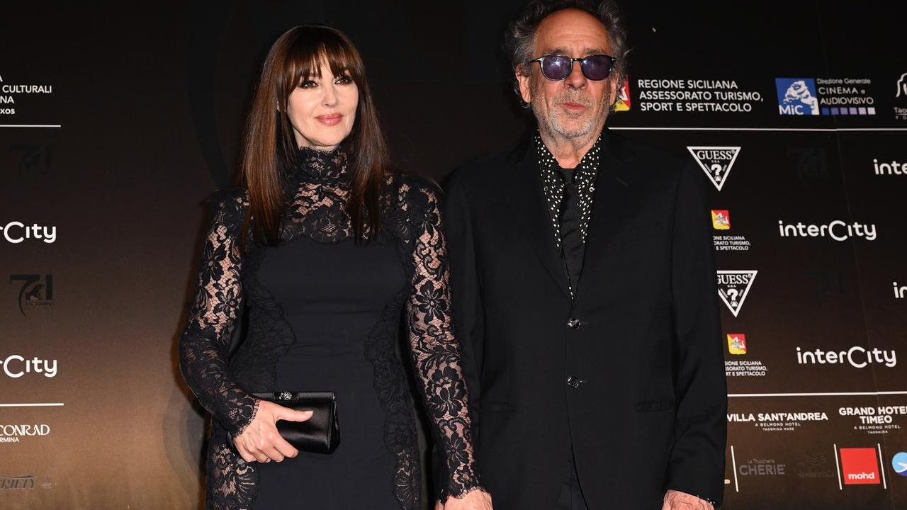 Monica Bellucci e Tim Burton hanno annunciato la fine della loro relazione (foto Lapresse)