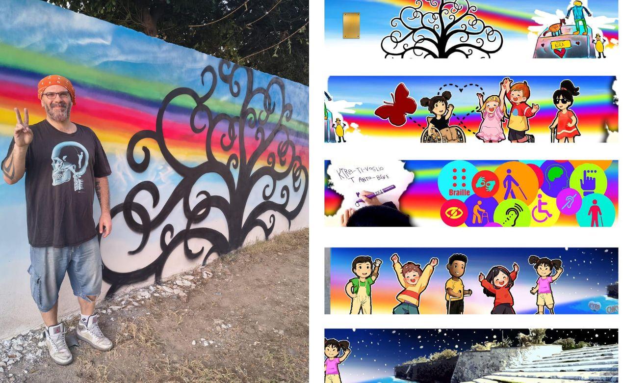 Livorno e il murale dell’inclusione vista mare dedicato ai bambini