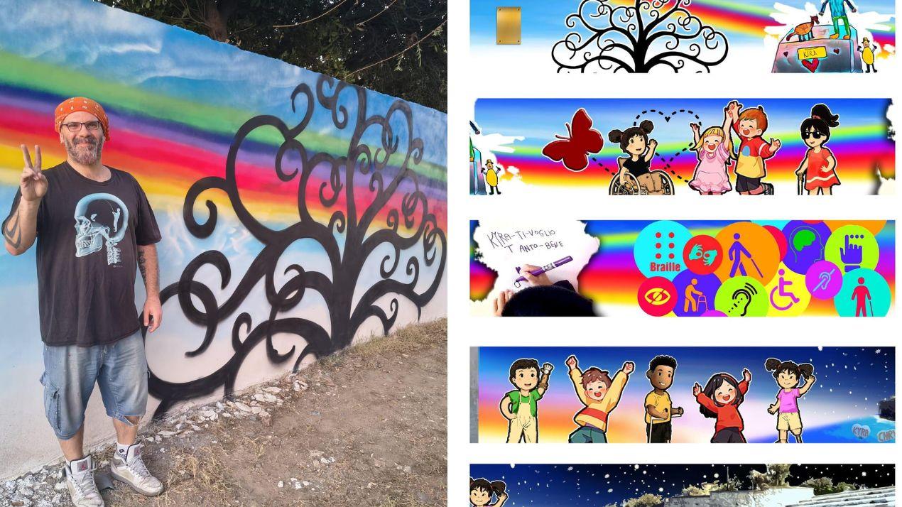 Livorno e il murale dell’inclusione vista mare dedicato ai bambini