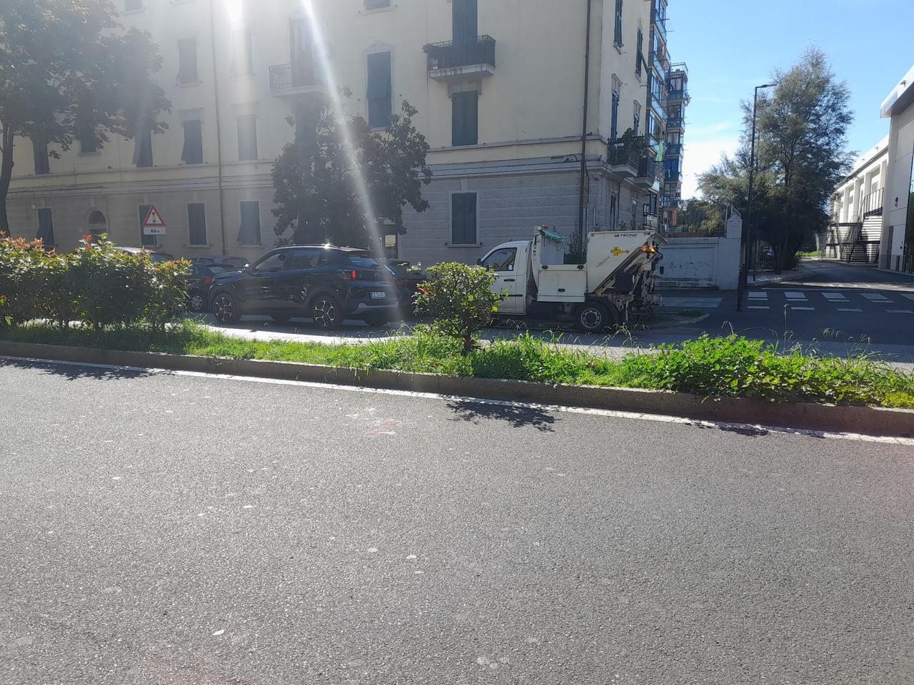 
	Il punto esatto dove l'anziano &egrave; stato travolto dal "pirata"

