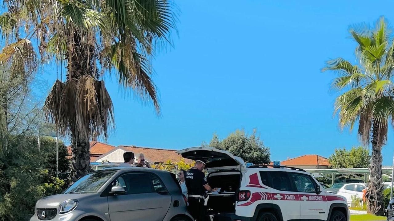 
	Sul posto la municipale

