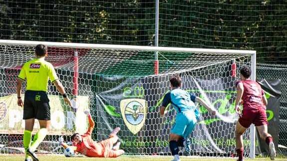 Un'azione del match