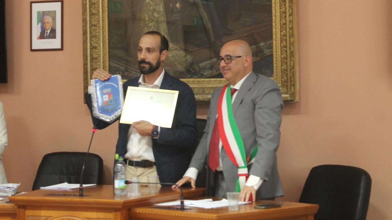 Lissia e Albieri durante la cerimonia