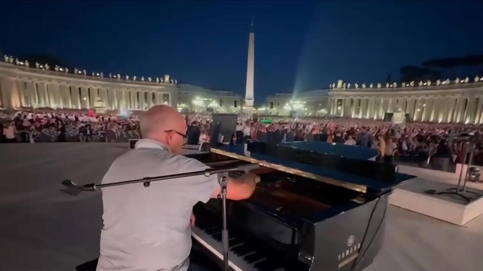 Luca Menicagli in San Pietro