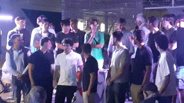 Un momento della serata