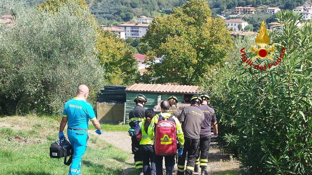 L'intervento dei vigili del fuoco