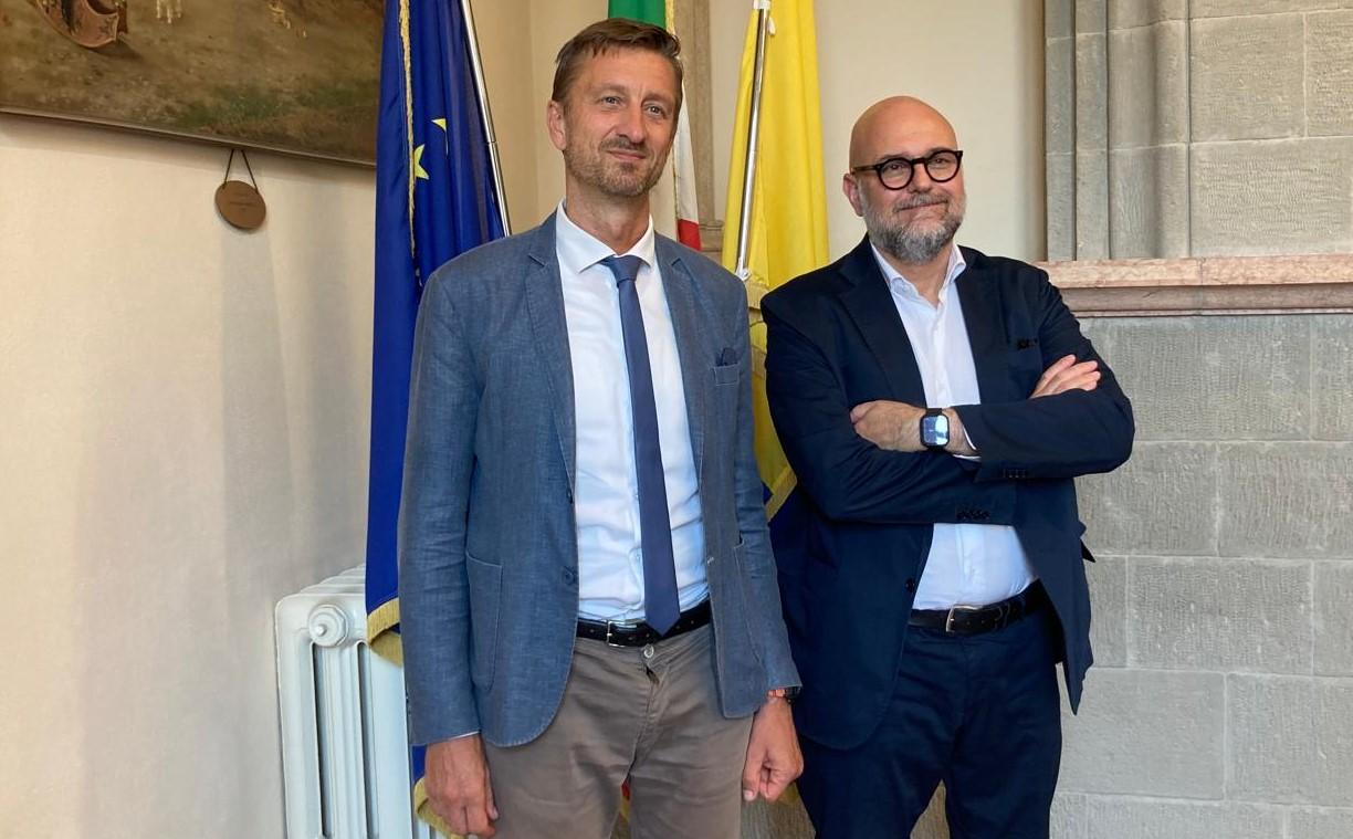 
	Lorenzo Minganti, dg del Comune di Modena, e il sindaco Massimo Mezzetti

