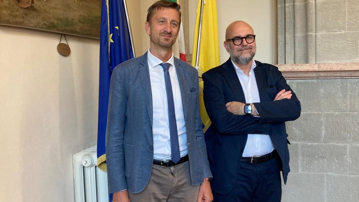 Lorenzo Minganti, dg del Comune di Modena, e il sindaco Massimo Mezzetti