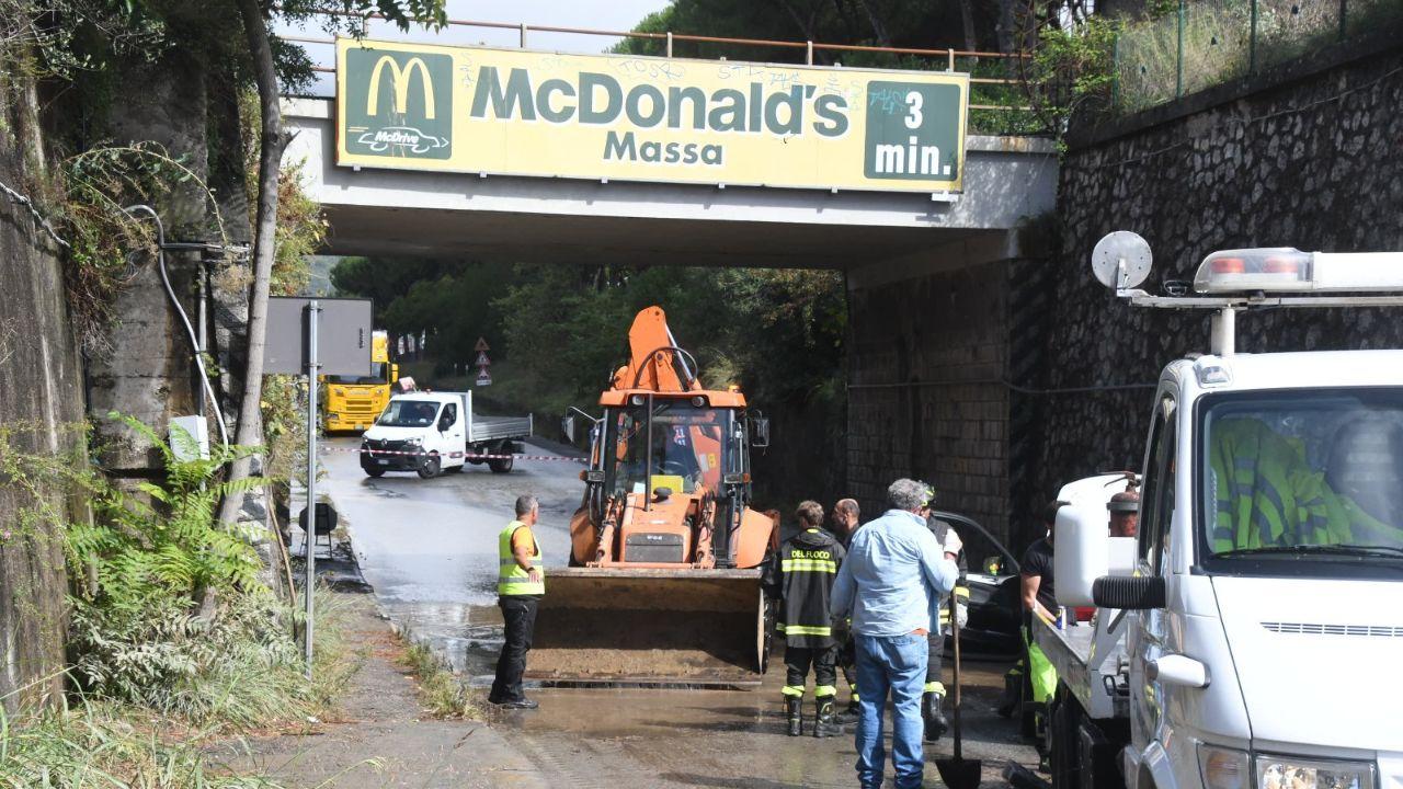 Il sottopasso a Massa