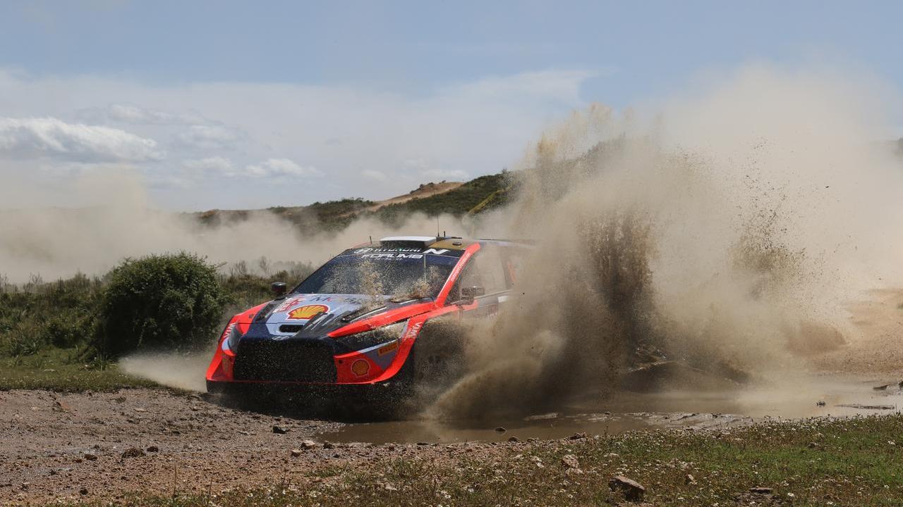 Un momento della gara di Rally Italia Sardegna