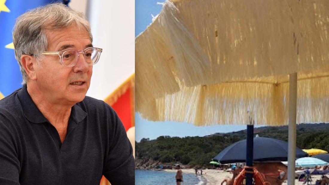 Olbia, il sindaco Nizzi mette al bando gli ombrelloni hawaiani: «Inquinano l’ambiente»