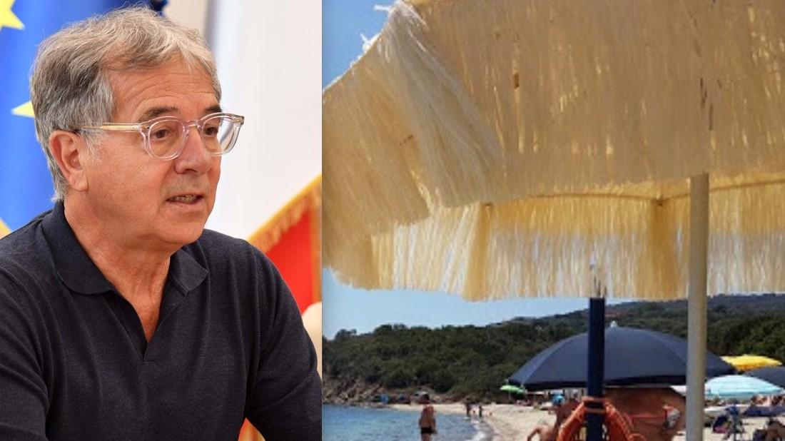 Olbia, il sindaco Nizzi mette al bando gli ombrelloni hawaiani: «Inquinano l’ambiente»