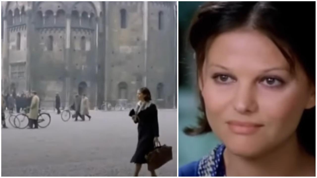
	Claudia Cardinale nel film girato a Modena (frame da Youtube)

